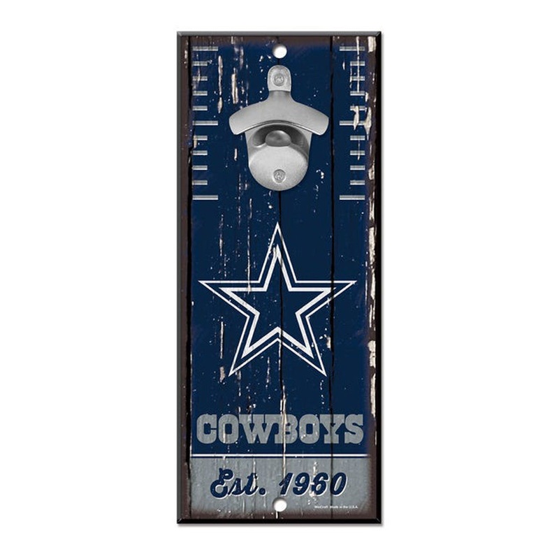 NFL Dallas Cowboys WinCraft 5″ x 12″ Bottle Opener Sign – Navy
