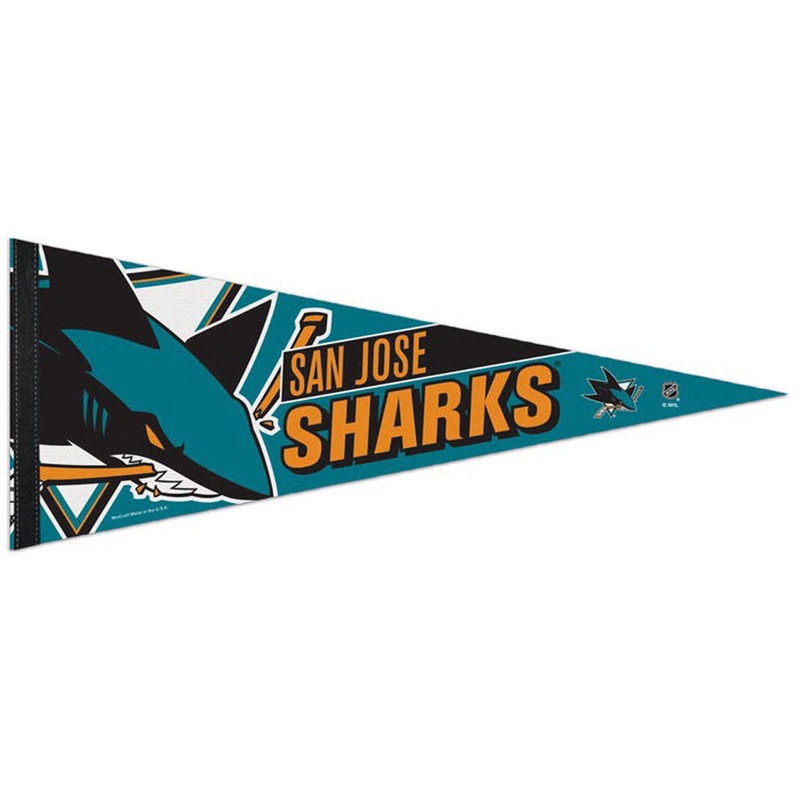 NHL San Jose Sharks WinCraft Stripe Premium Pennant – Teal
