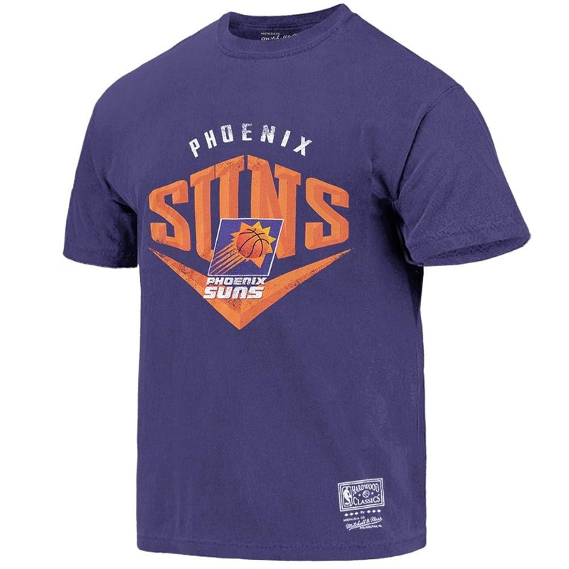 Phoenix Suns Mitchell & Ness NBA Beveled Vintage T-Shirt – Faded Purple