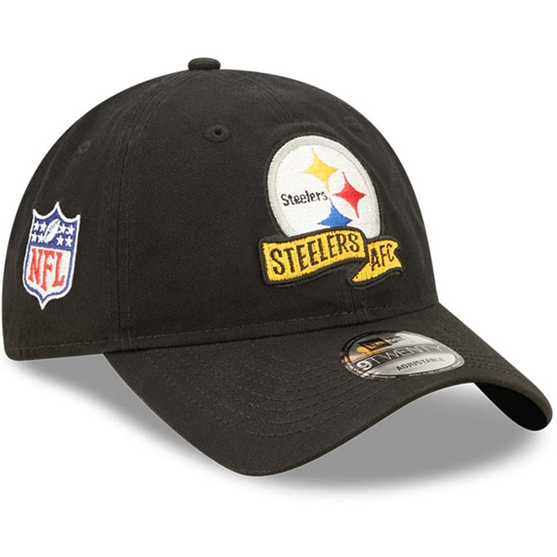 Pittsburgh Steelers New Era NFL 22 Sideline 9TWENTY Strapback Hat – Black