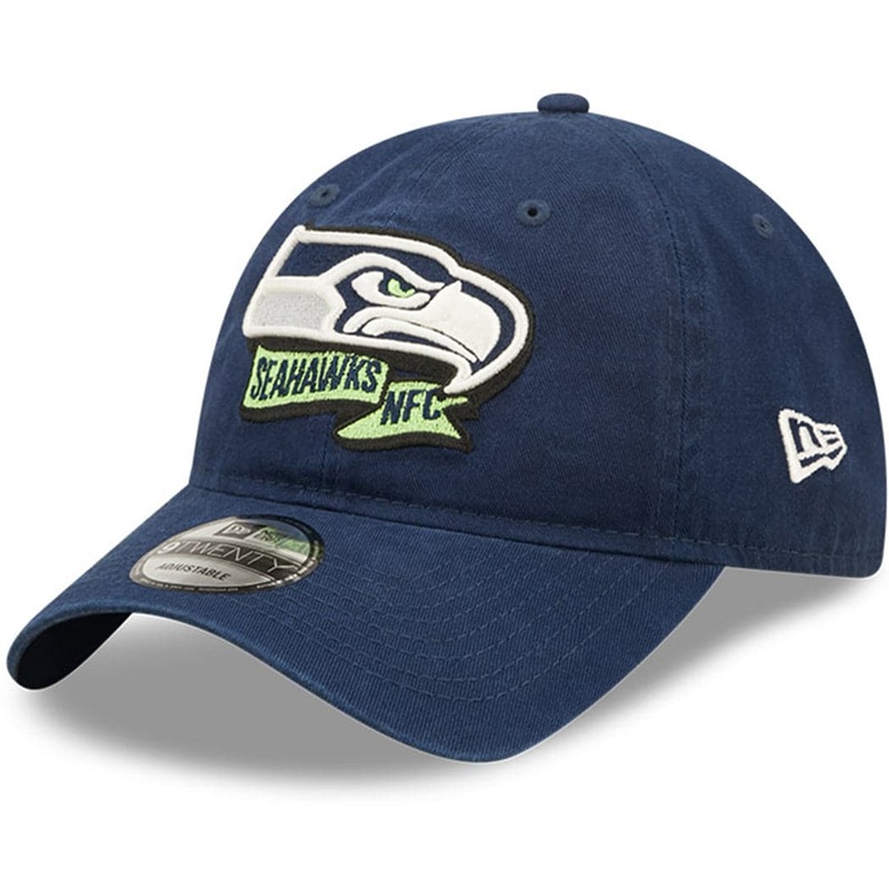 Seattle Seahawks New Era NFL 22 Sideline 9TWENTY Strapback Hat – Navy