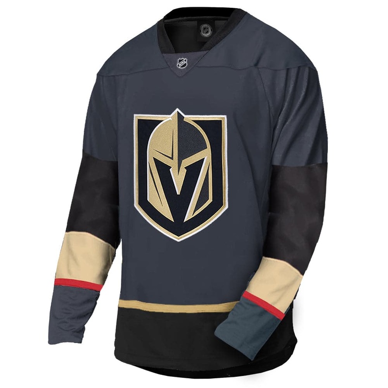 Vegas Golden Knights Majestic NHL Fan Replica Jersey – Grey/Black