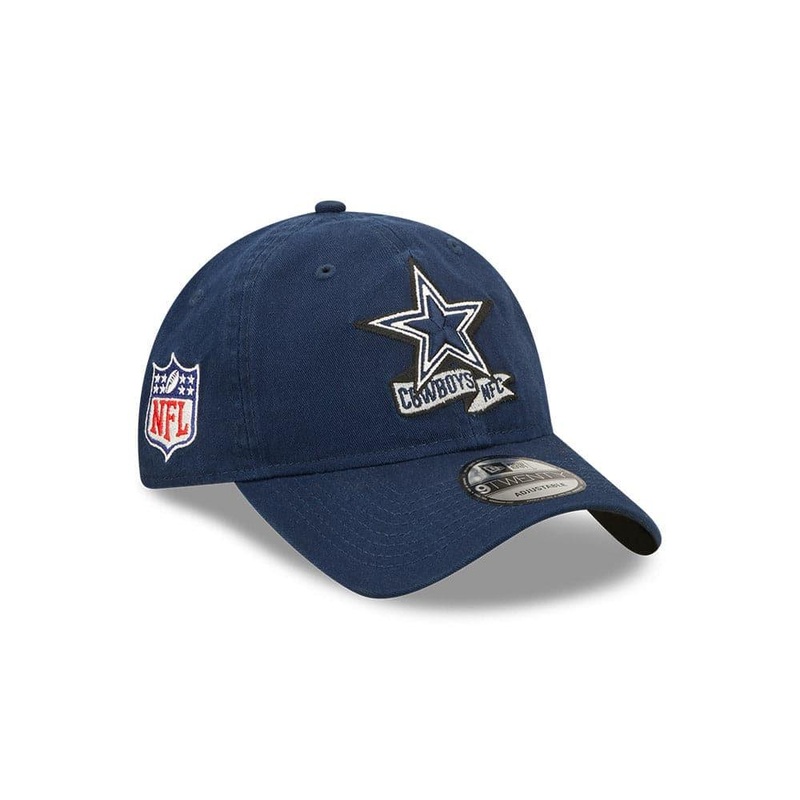 Youths Dallas Cowboys New Era NFL 22 Sideline 9TWENTY Strapback Hat – Navy