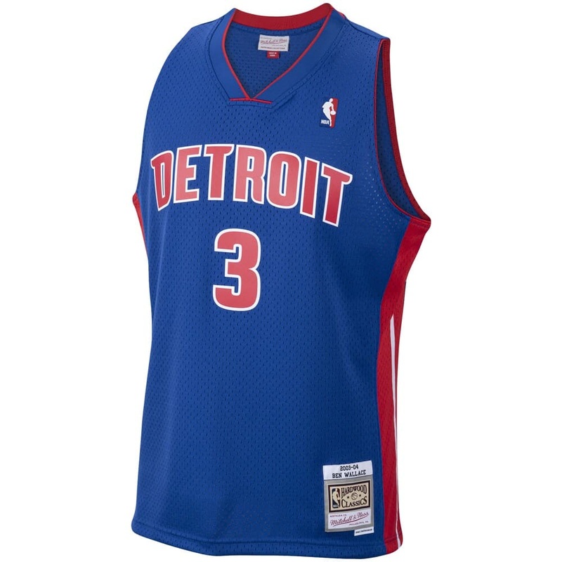 Ben Wallace Detroit Pistons 03-04 Road Mitchell & Ness NBA Swingman Jersey – Royal