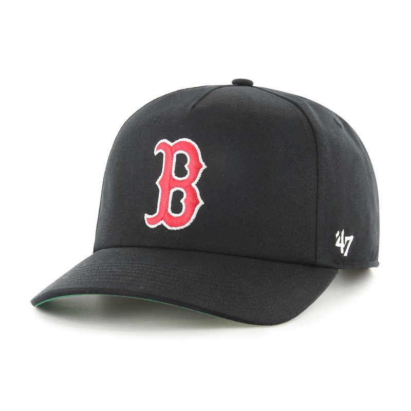 Boston Red Sox ’47 MLB Team Nantasket Pre-Curved Snapback Hat – Black