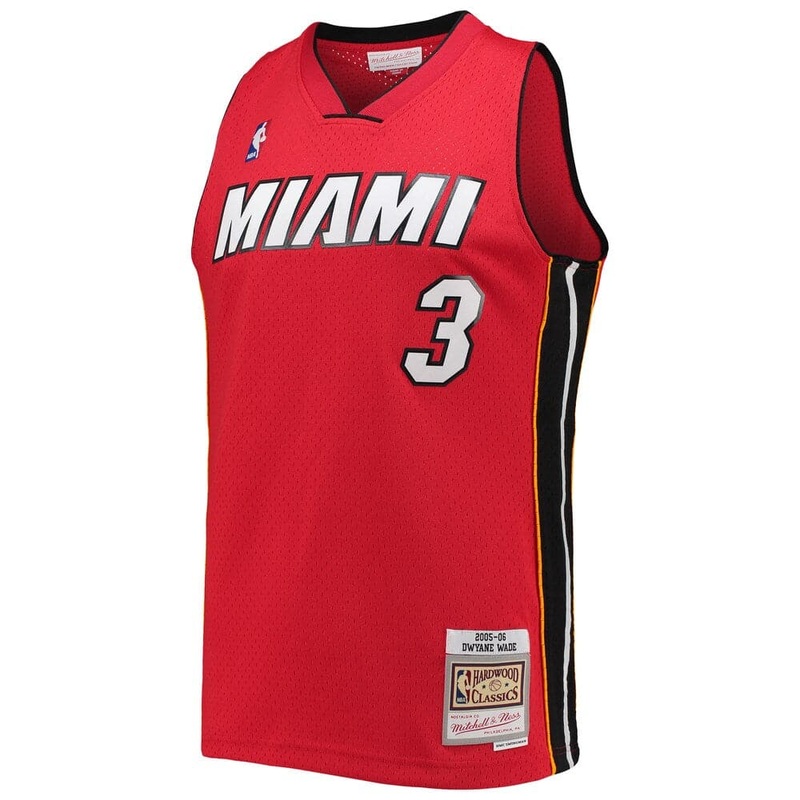 Dwyane Wade Miami Heat 05-06 Road Mitchell & Ness NBA Swingman Jersey – Red