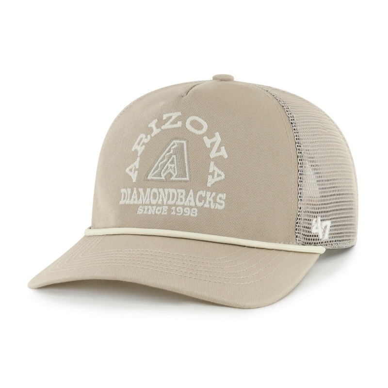 MLB Arizona Diamondbacks ’47 Ranchero Hitch Snapback Trucker Hat – Khaki