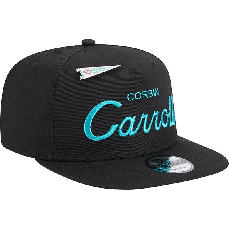 MLB Arizona Diamondbacks Corbin Carroll New Era Player Name 9FIFTY A-Frame Snapback Hat – Black