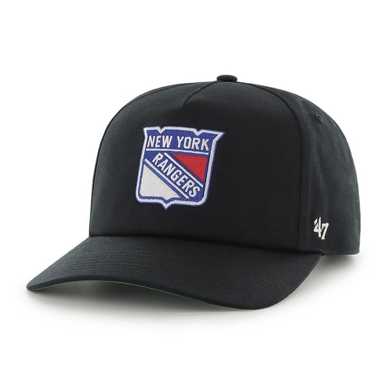New York Rangers ’47 NHL Team Nantasket Pre-Curved Snapback Hat – Black