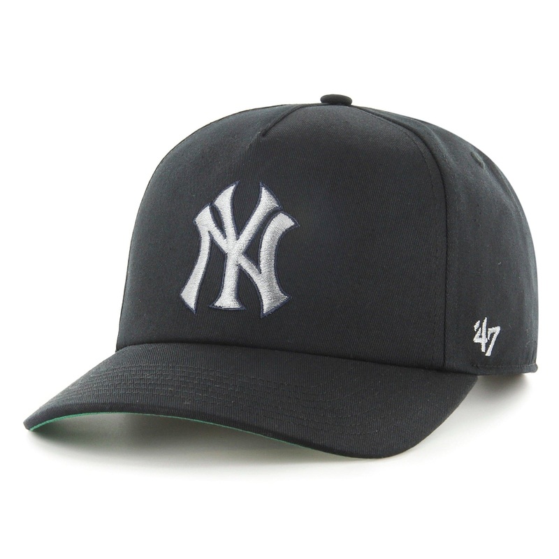New York Yankees ’47 MLB Team Nantasket Pre-Curved Snapback Hat – Black
