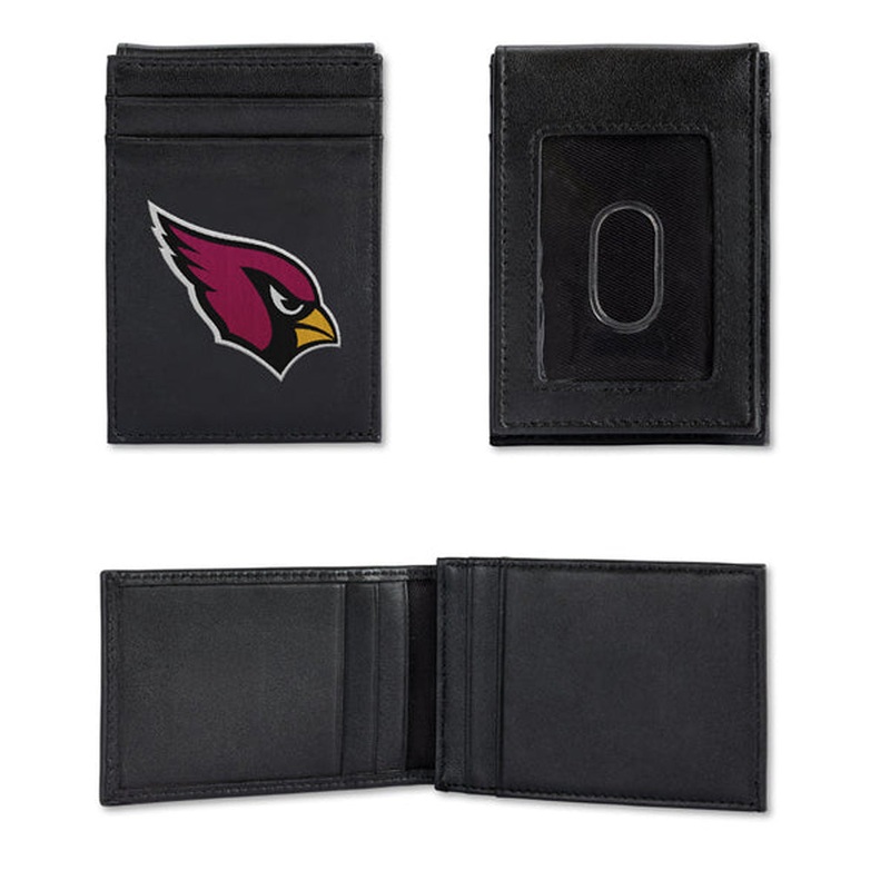 NFL Arizona Cardinals Rico Stitched Front Pocket Wallet – Black