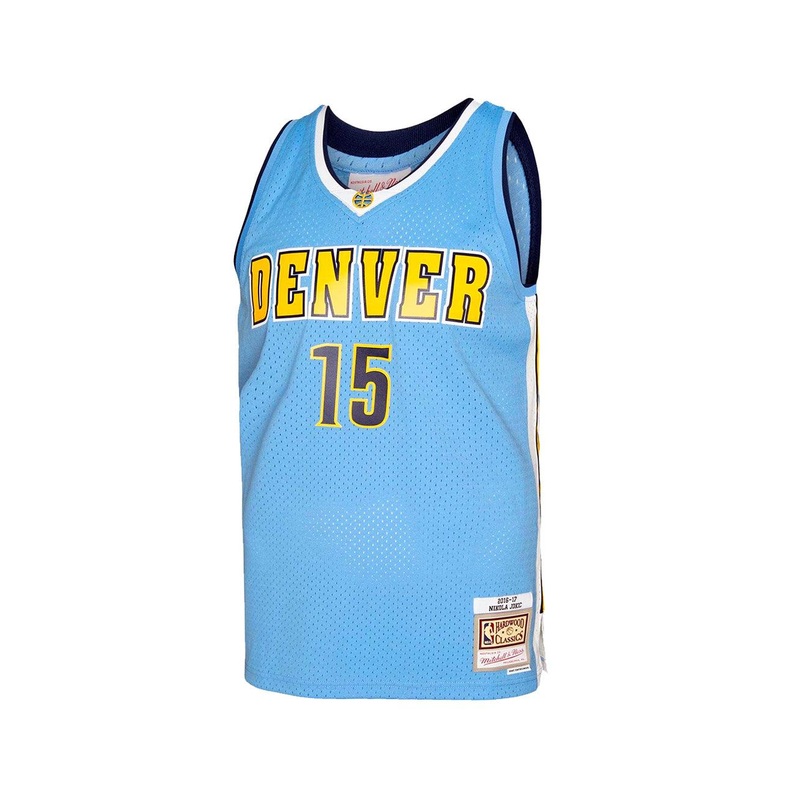 Nikola Jokic Denver Nuggets 16-17 Home Mitchell & Ness NBA Swingman Jersey – Blue