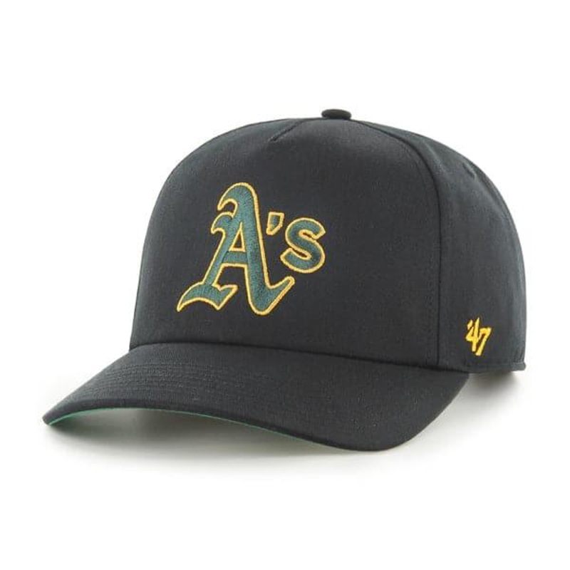 Oakland Athletics ’47 MLB Team Nantasket Pre-Curved Snapback Hat – Black