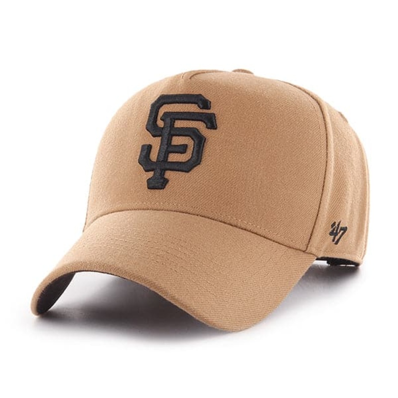 San Francisco Giants ’47 MLB Monochrome Logo MVP DT Snapback Hat – Camel