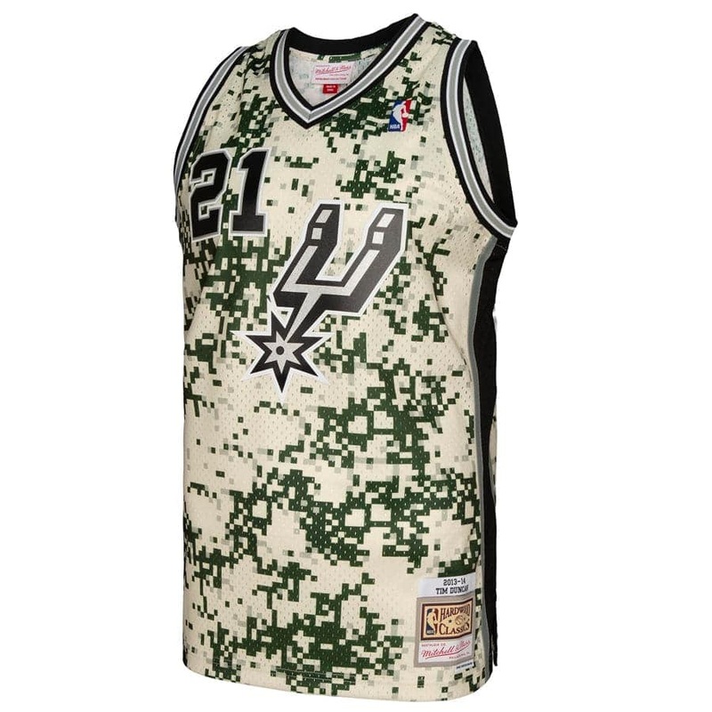 Tim Duncan San Antonio Spurs 13-14 Alt Mitchell & Ness NBA Swingman Jersey – Camo