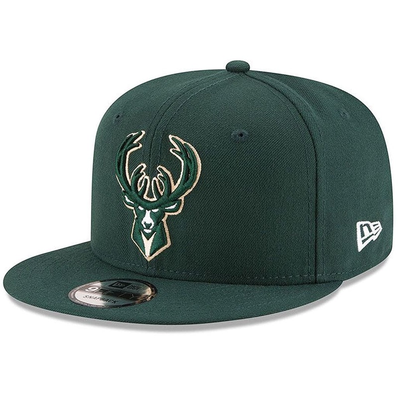 Milwaukee Bucks New Era NBA Team 9FIFTY Snapback Hat – Green