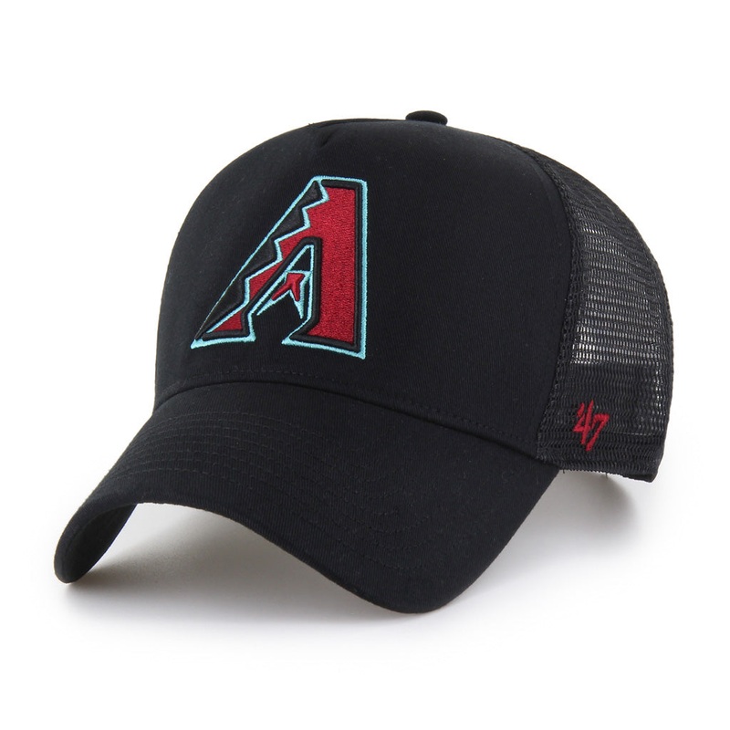 MLB Arizona Diamondbacks ’47 Ballpark Offside Snapback Trucker Hat – Black