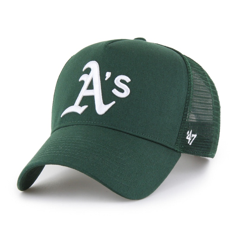 MLB Oakland Athletics ’47 Ballpark Offside Snapback Trucker Hat – Green