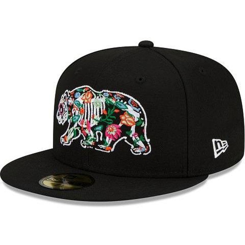 New Era Bear Day Of The Dead Black 59Fifty Fitted Hat