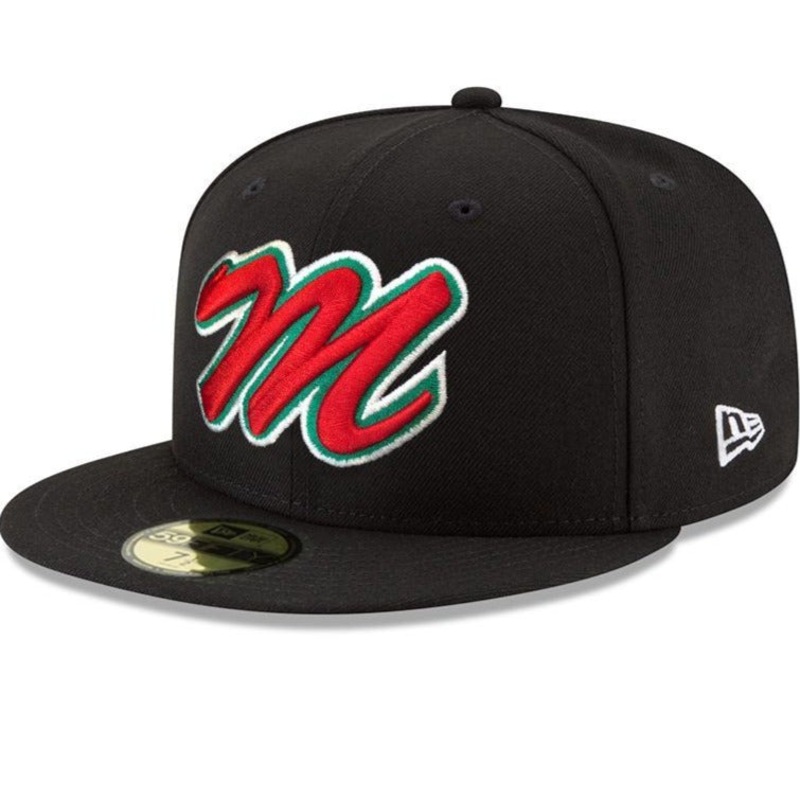 New Era Mxico “M” Script Black/Red/Green 59FIFTY Fitted hat