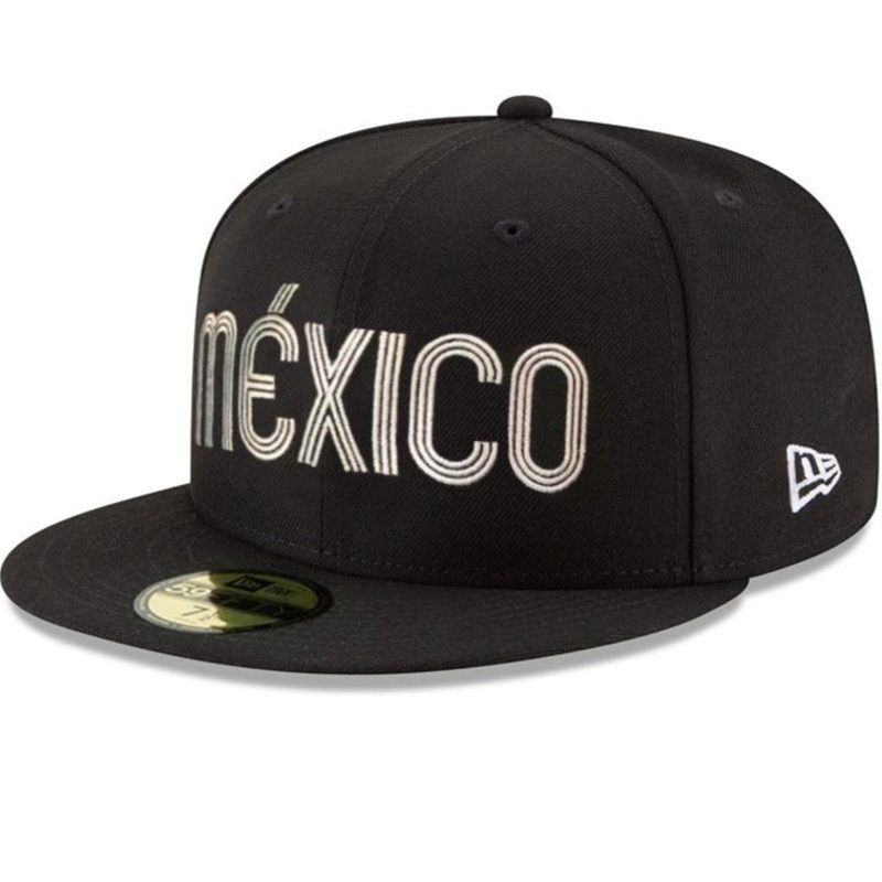 New Era Mxico Script Black/White 59FIFTY Fitted Hat