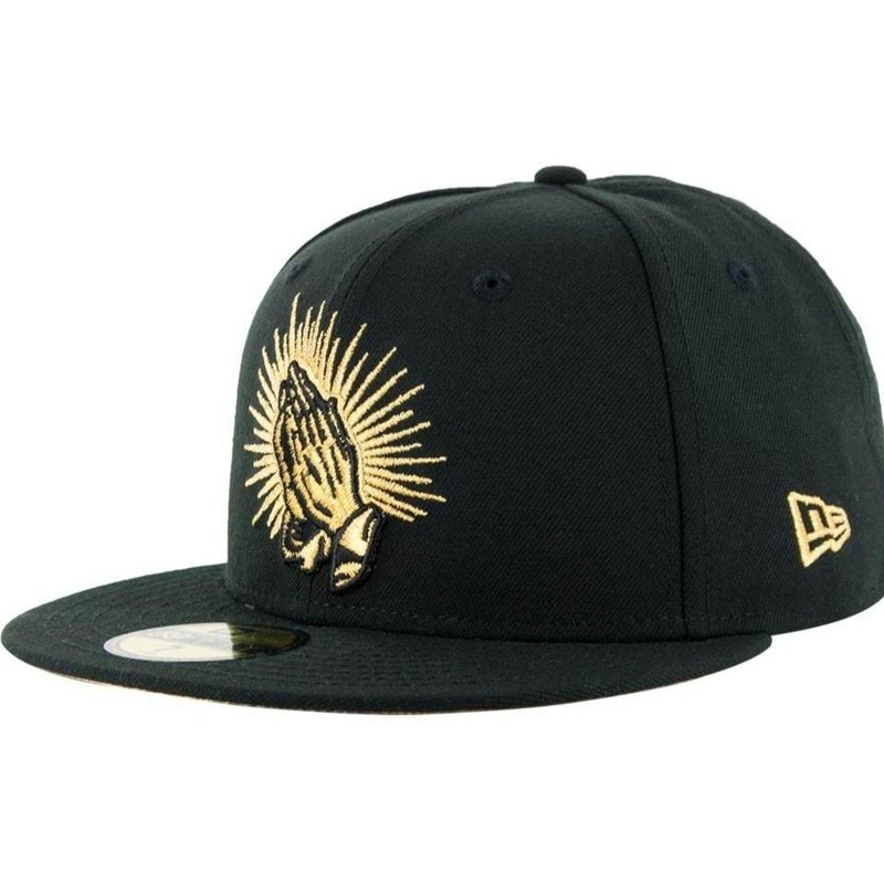 New Era Praying Hands Black/Gold 59FIFTY Fitted Hat