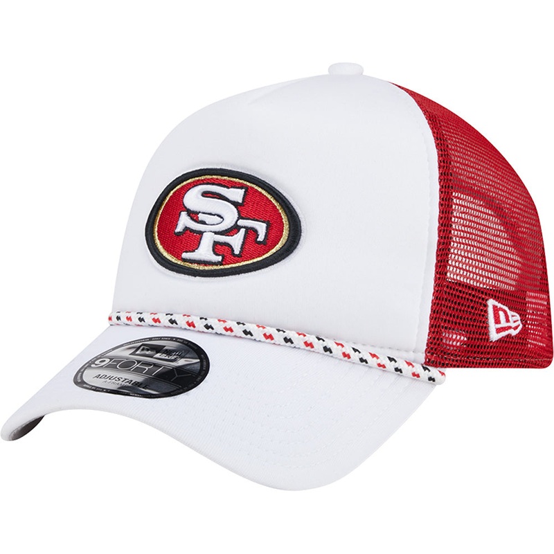 NFL San Francisco 49ers New Era Court Sport 9FORTY A-Frame Adjustable Hat