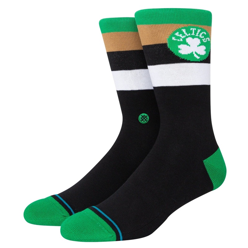 Boston Celtics Stance NBA Stripe Crew Socks – Black