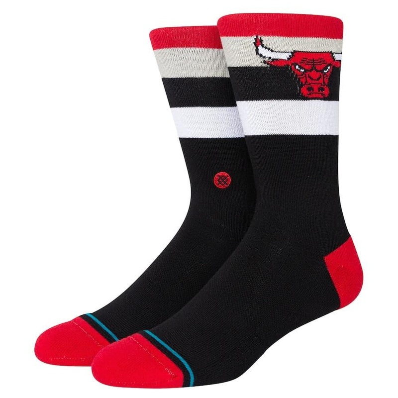 Chicago Bulls Stance NBA Stripe Crew Socks – Black