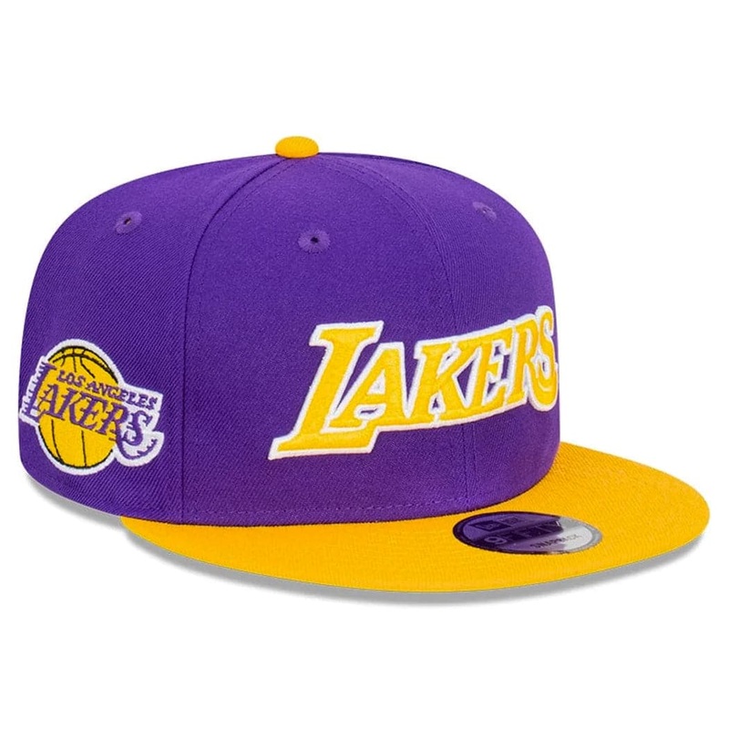 Los Angeles Lakers New Era NBA 2T Wordmark 9FIFTY Snapback Hat – Purple