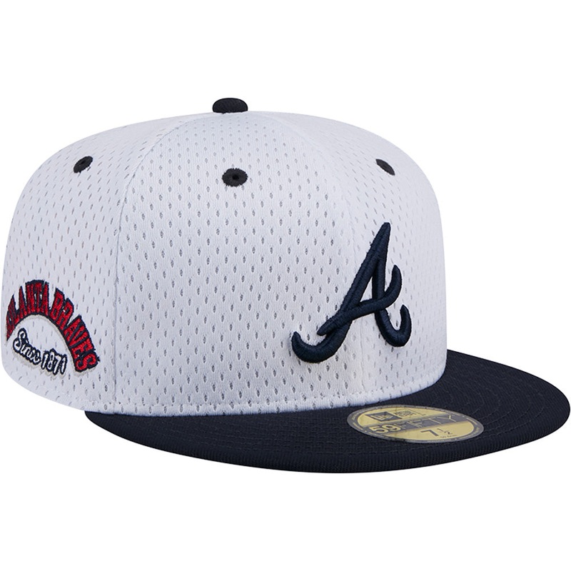 MLB Atlanta Braves New Era Jersey Mesh 59FIFTY Fitted Hat