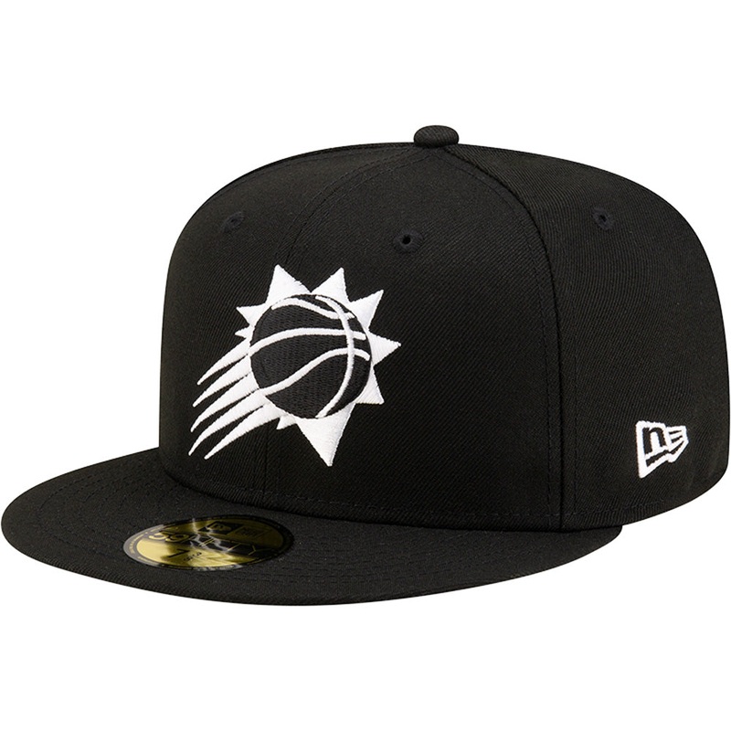 NBA Phoenix Suns New Era Black/White Shooting Ball 59FIFTY Hat – Black
