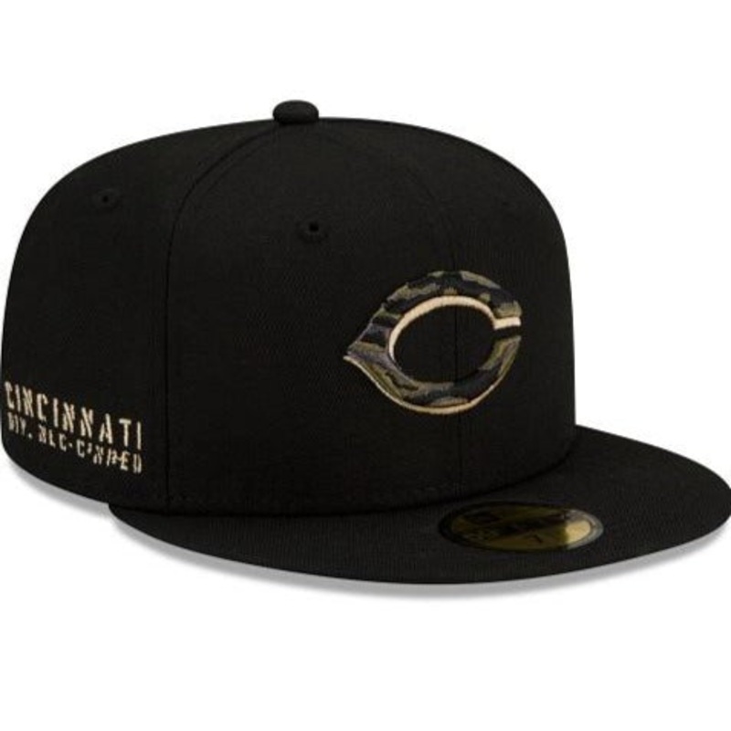 New Era Cincinnati Reds Tiger Camo Undervisor 59FIFTY Fitted Hat