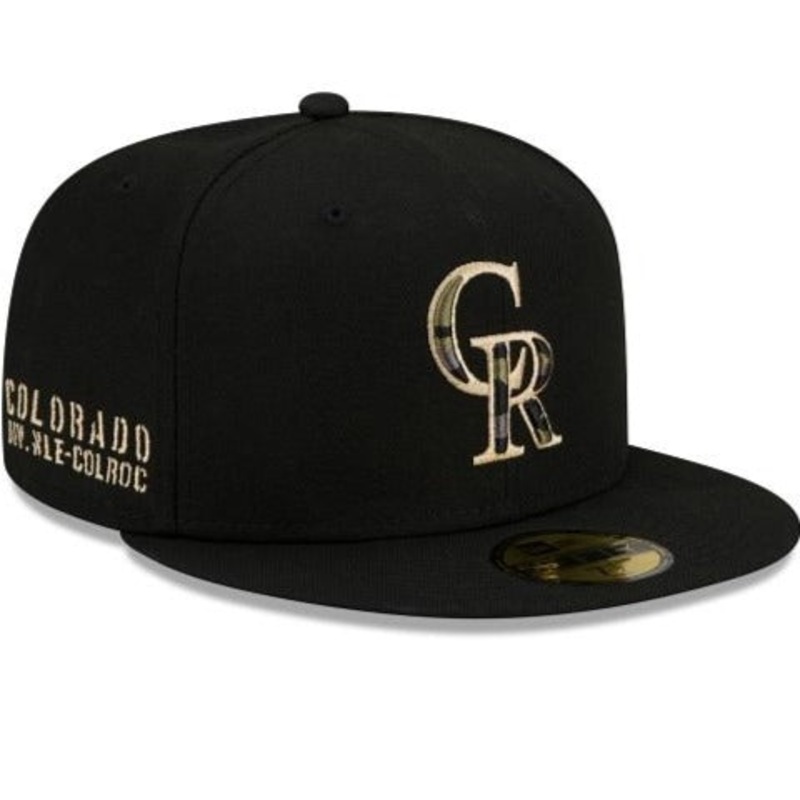 New Era Colorado Rockies Tiger Camo Undervisor 59FIFTY Fitted Hat