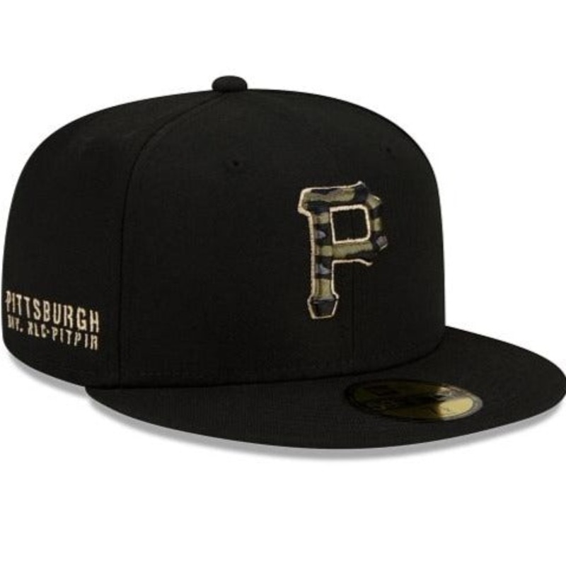 New Era Pittsburgh Pirates Tiger Camo Undervisor 59FIFTY Fitted Hat