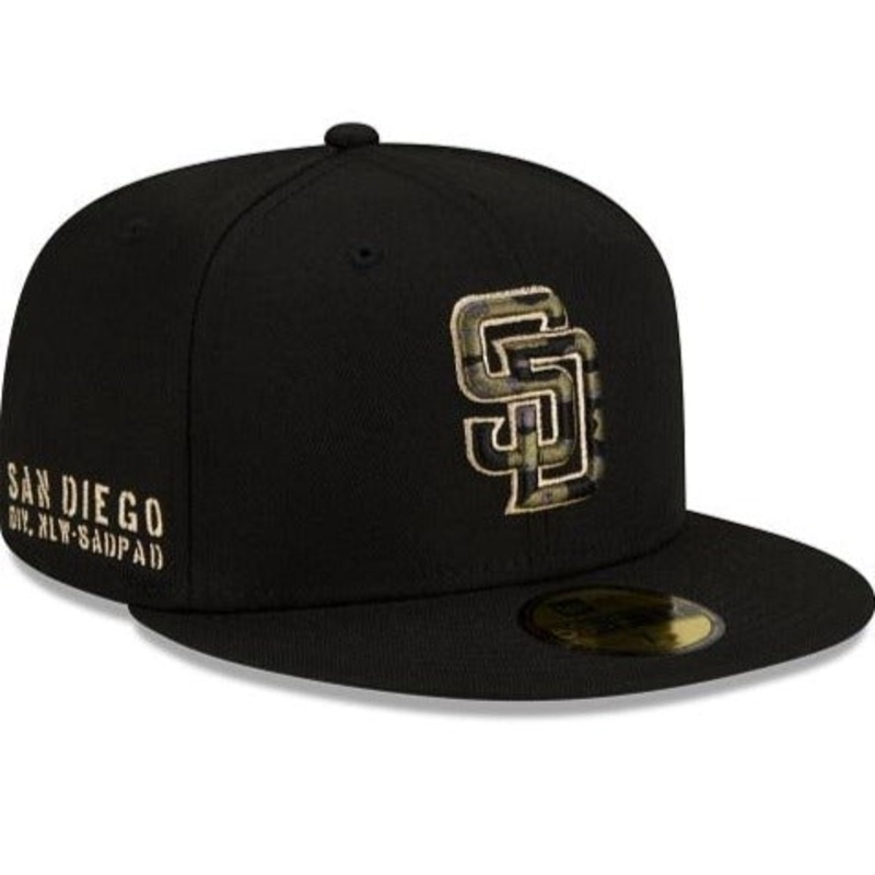New Era San Diego Padres Tiger Camo Undervisor 59FIFTY Fitted Hat