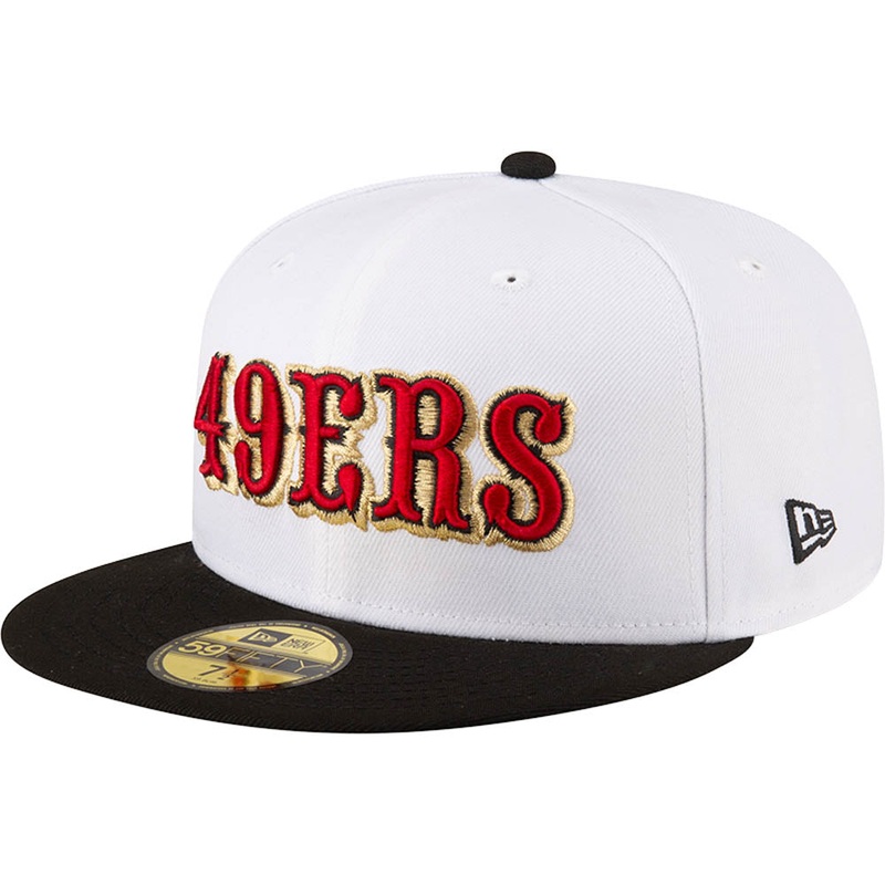 NFL San Francisco 49ers New Era Two-Tone Snow 59FIFTY Fitted Hat