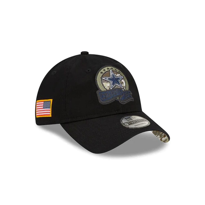 Youths Dallas Cowboys New Era NFL Salute To Service 22 9TWENTY Hat – Black