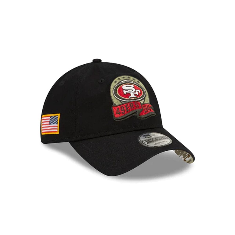 Youths San Francisco 49ers New Era NFL Salute To Service 22 9TWENTY Hat – Black