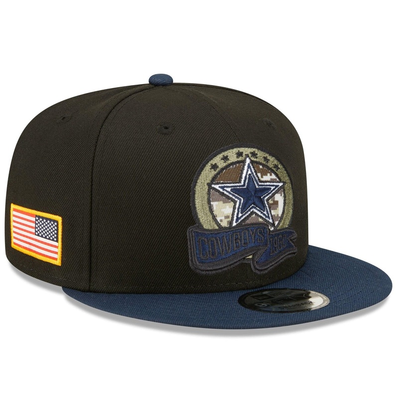 Dallas Cowboys New Era NFL Salute To Service 22 9FIFTY Snapback Hat – Black