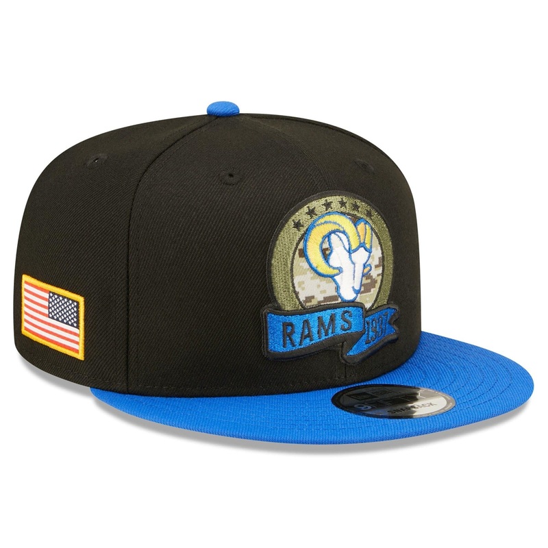 Los Angeles Rams New Era NFL Salute To Service 22 9FIFTY Snapback Hat – Black