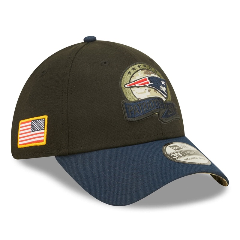 New England Patriots New Era NFL Salute To Service 22 39THIRTY Stretch Fit Hat – Black