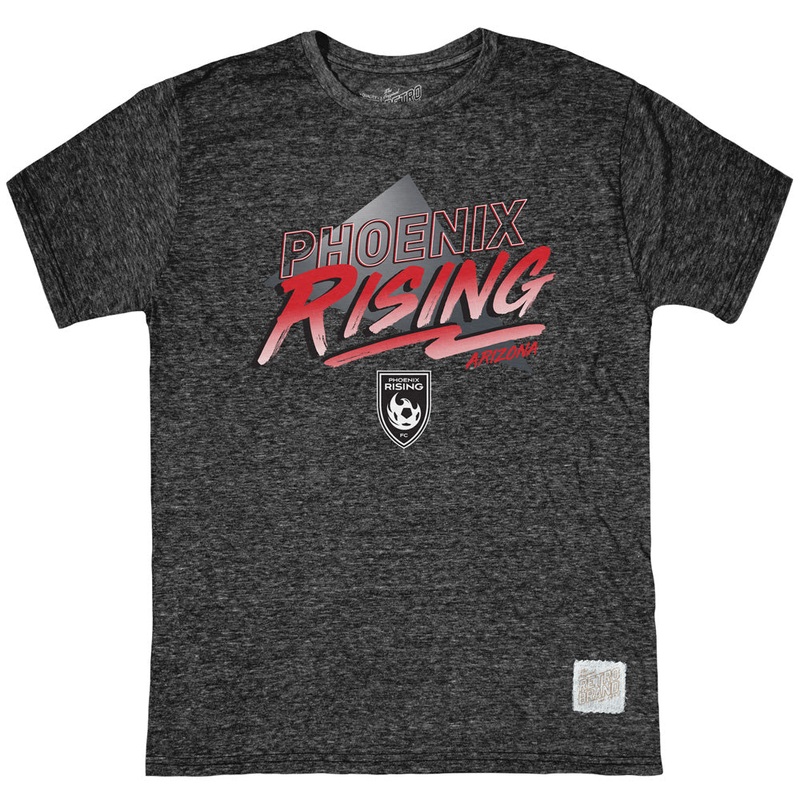 Phoenix Rising Retro Brand Dry Erase Tri-Blend T-Shirt – Black