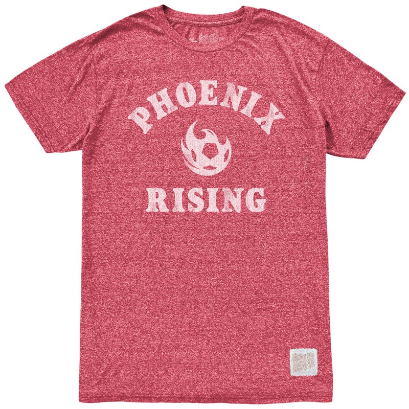 Phoenix Rising Retro Brand Home Stack Mock Twist T-Shirt – Red