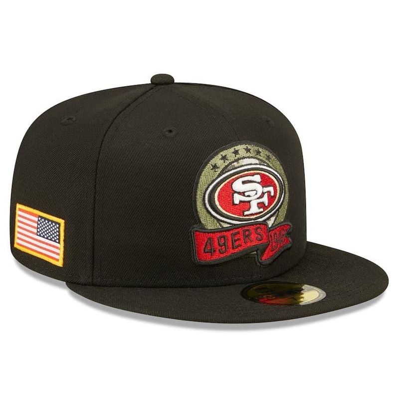 San Francisco 49ers New Era NFL Salute To Service 22 59FIFTY Fitted Hat – Black