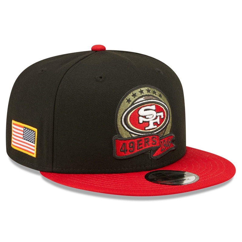 San Francisco 49ers New Era NFL Salute To Service 22 9FIFTY Snapback Hat – Black