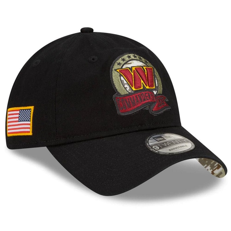 Washington Commanders New Era NFL Salute To Service 22 9TWENTY Strapback Hat