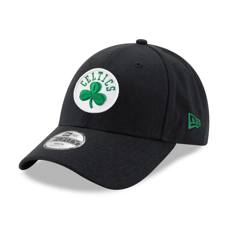 Youths Boston Celtics New Era NBA Team 9FORTY Hat – Black