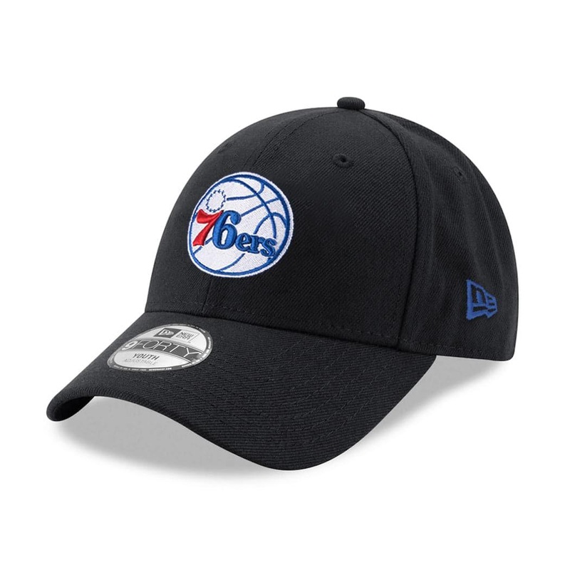 Youths Philadelphia 76ers New Era NBA Team 9FORTY Hat – Black