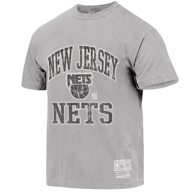 Brooklyn Nets Mitchell & Ness NBA HWC Ivy Arch Vintage T-Shirt – Faded Fog Grey